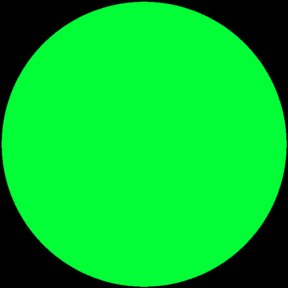 Vibrant Green Circle Graphic PNG