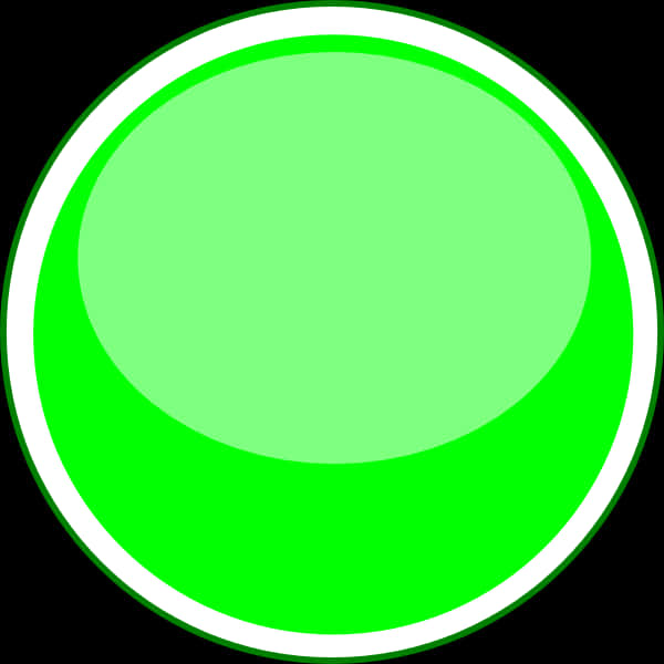 Vibrant Green Circle Icon PNG