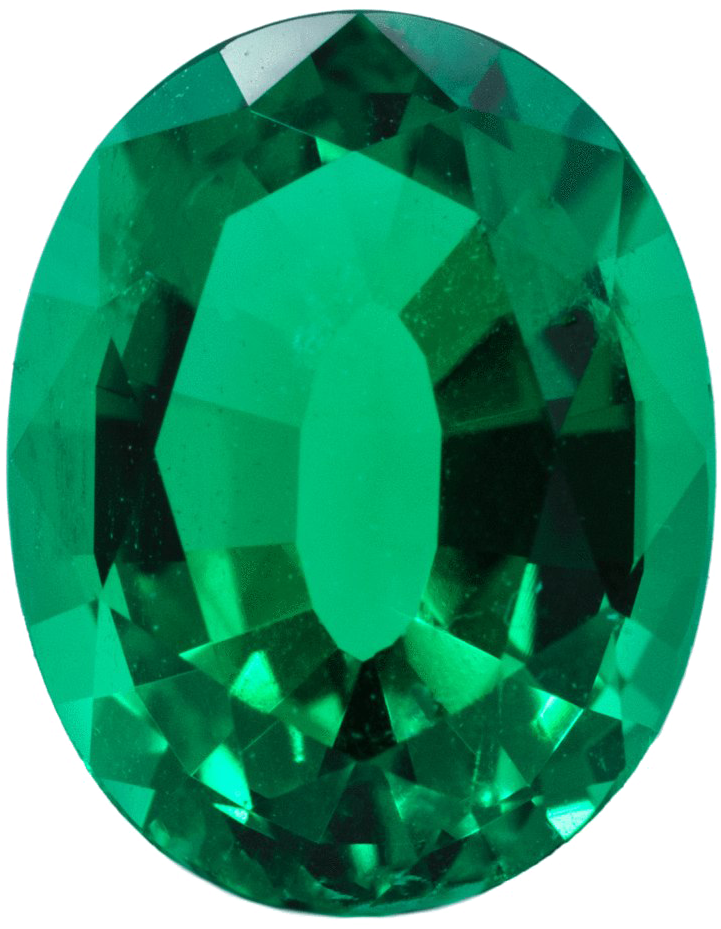 Vibrant Green Emerald Gemstone PNG