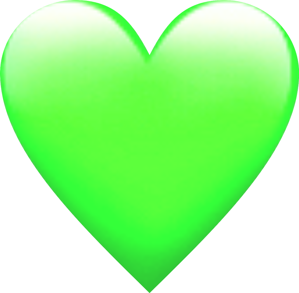 Download Vibrant Green Heart Shaped Graphic | Wallpapers.com