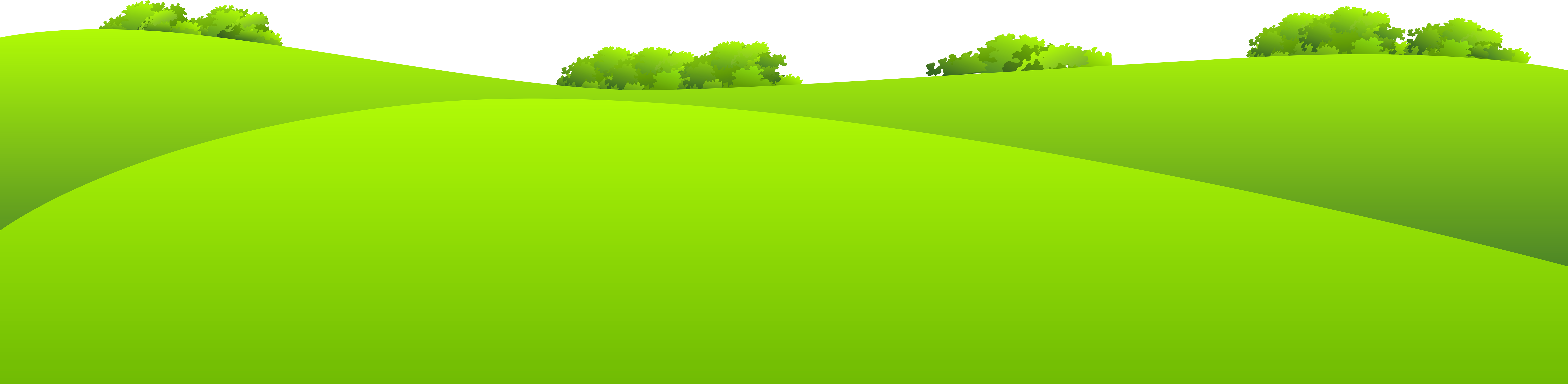 Vibrant Green Hills Meadow PNG