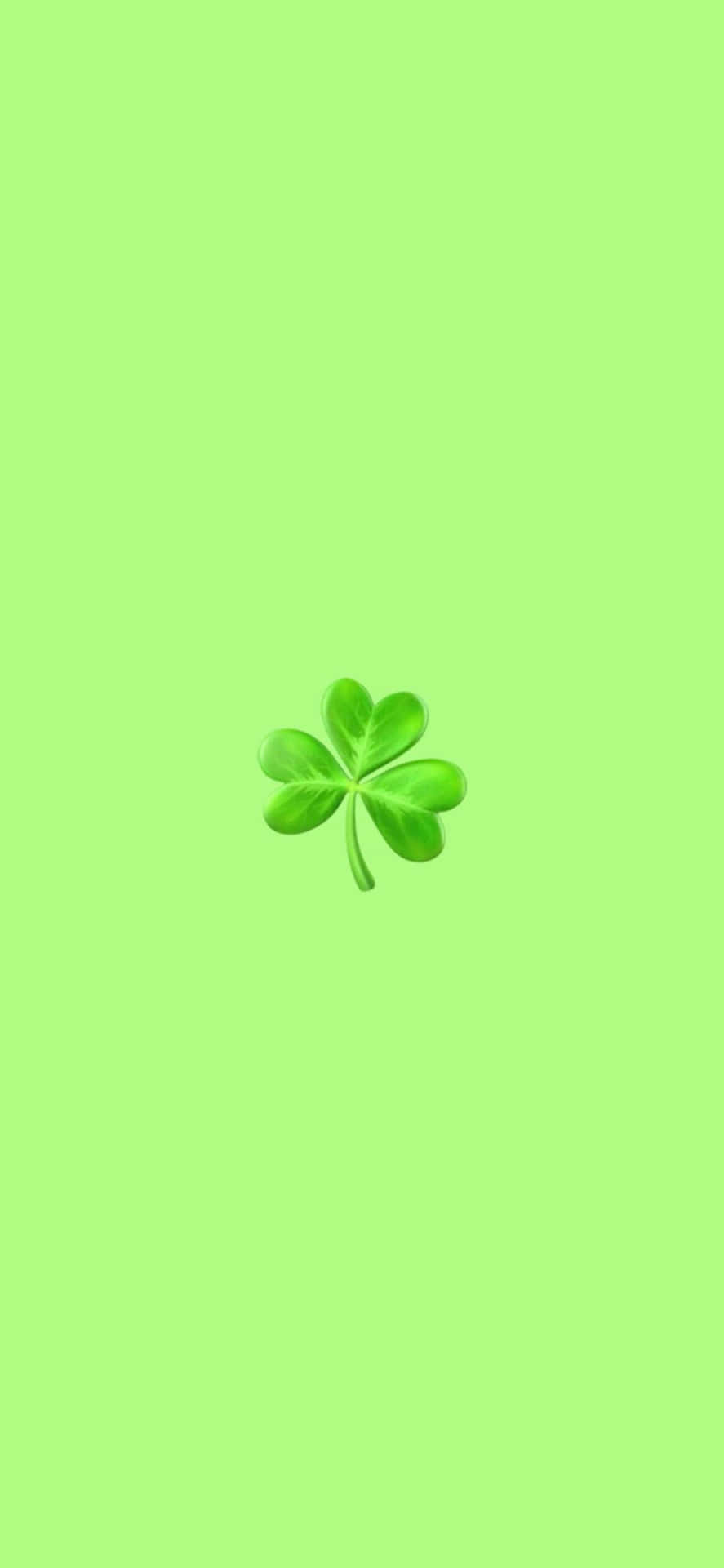 Vibrant Green Shamrock Background Wallpaper