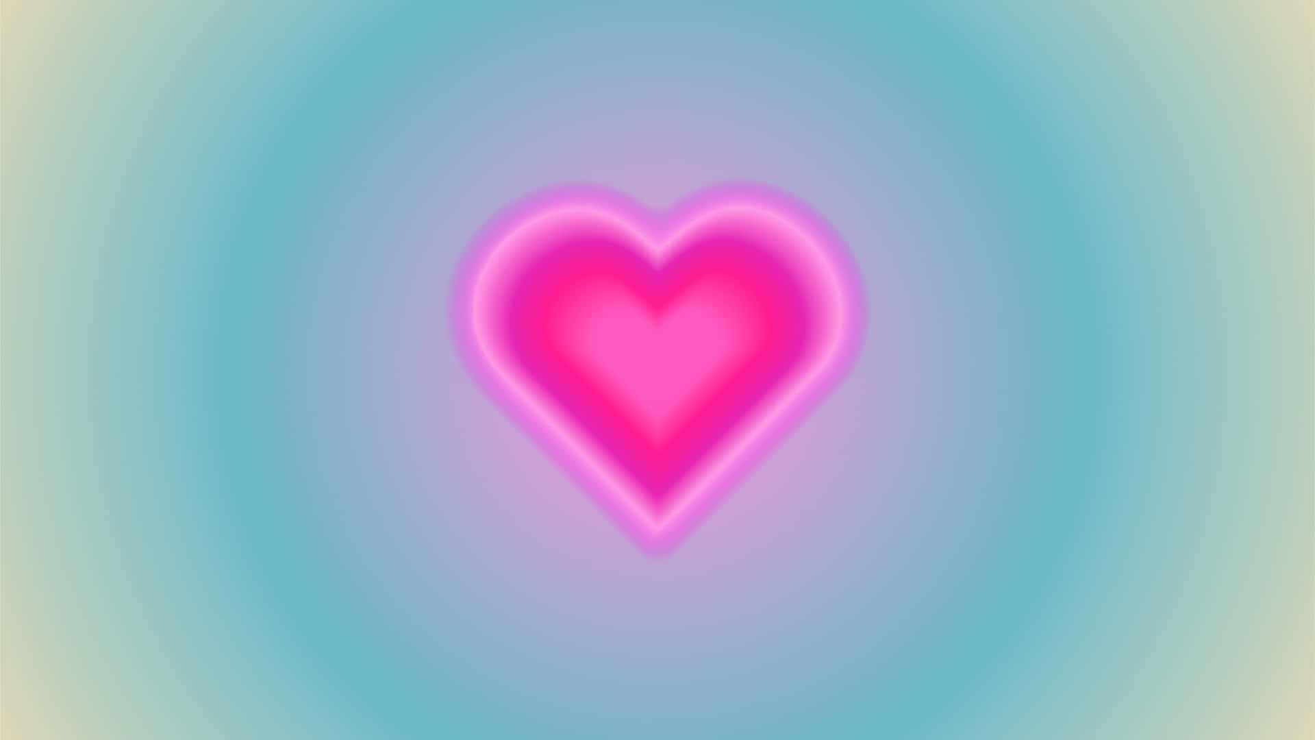 Vibrant Heart Aura Wallpaper