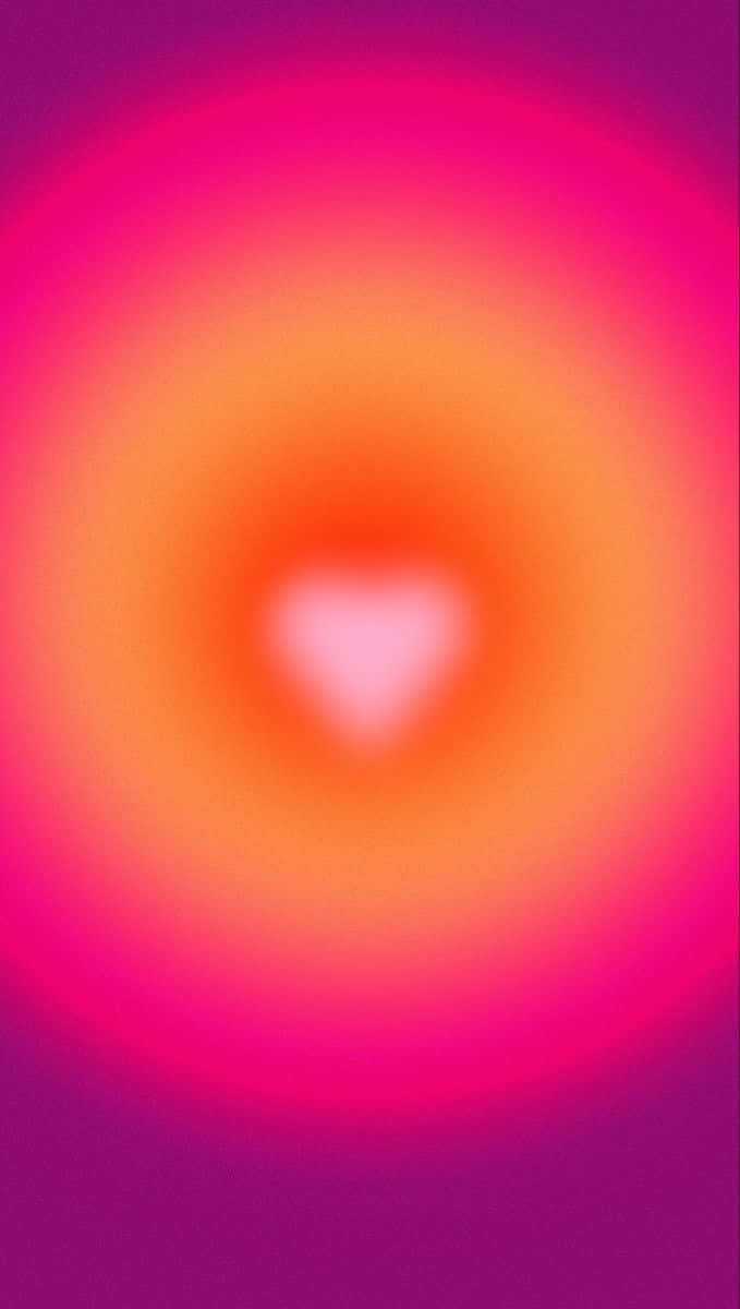 Vibrant Heart Aura Background Wallpaper
