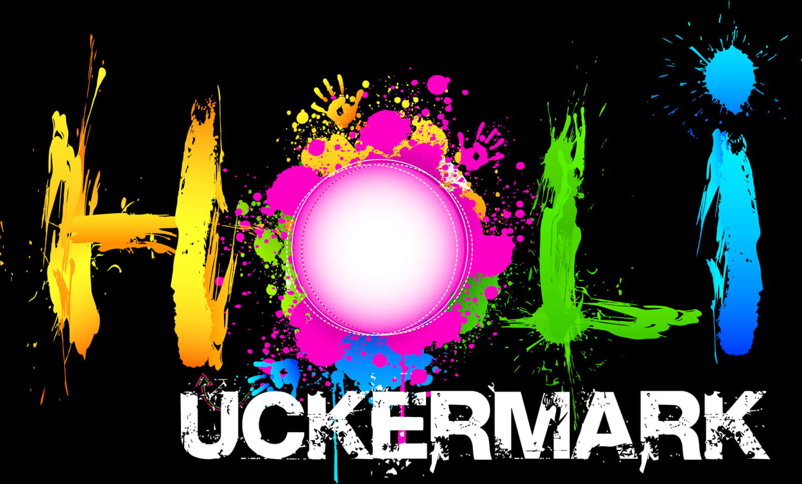 Vibrant Holi Festival Background PNG