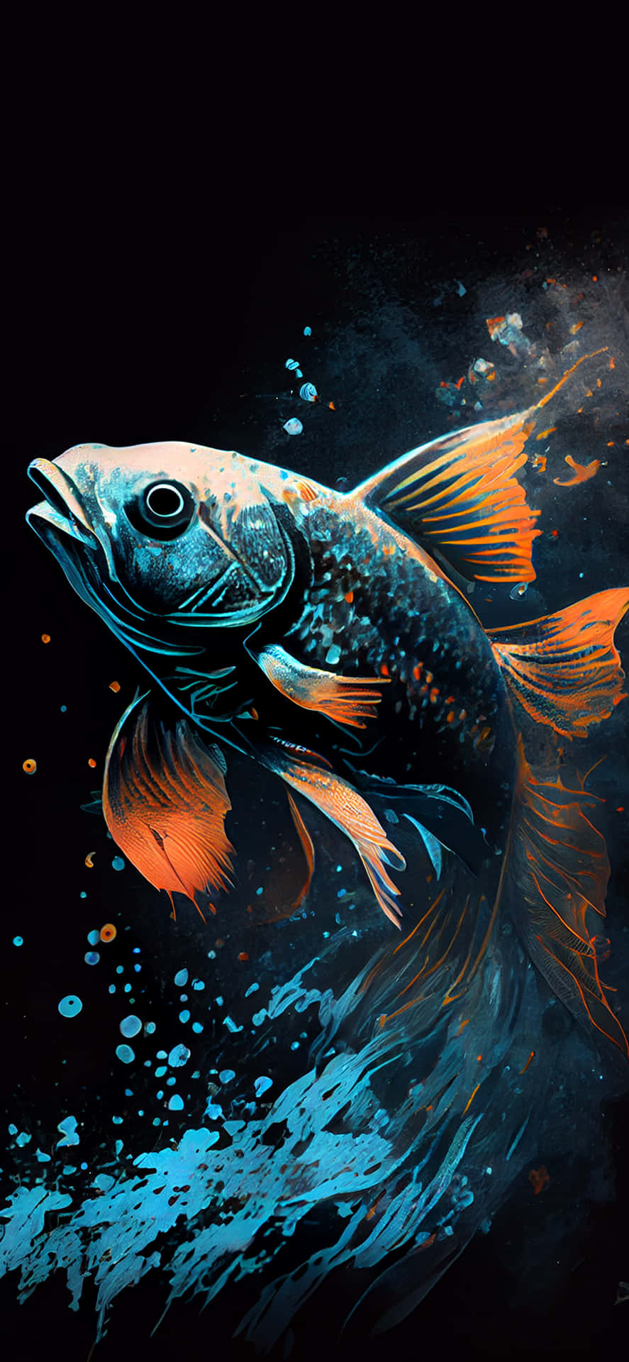Vibrant_ Koi_ Fish_ Artwork.jpg Wallpaper