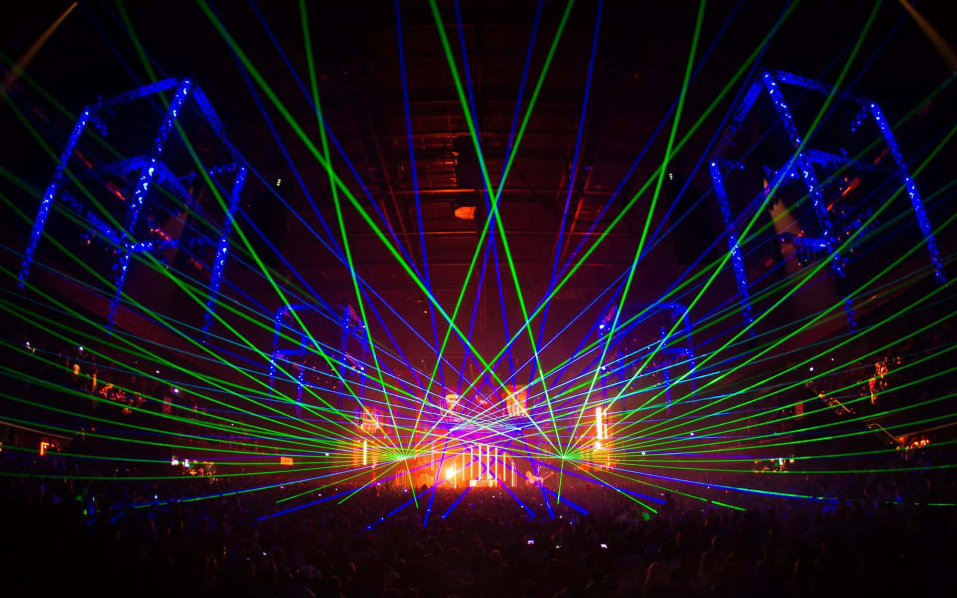 Vibrant Laser Light Show Concert Wallpaper