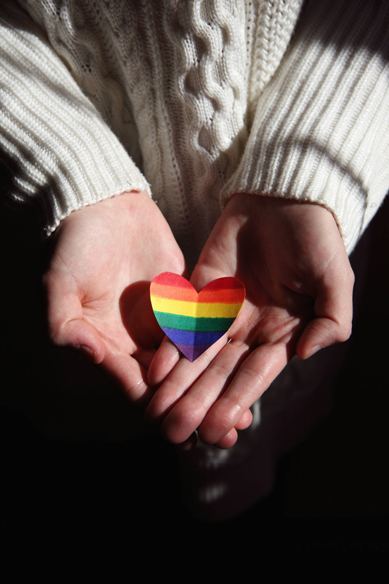 Vibrant Lesbian Flag Symbolizing Pride And Love Wallpaper