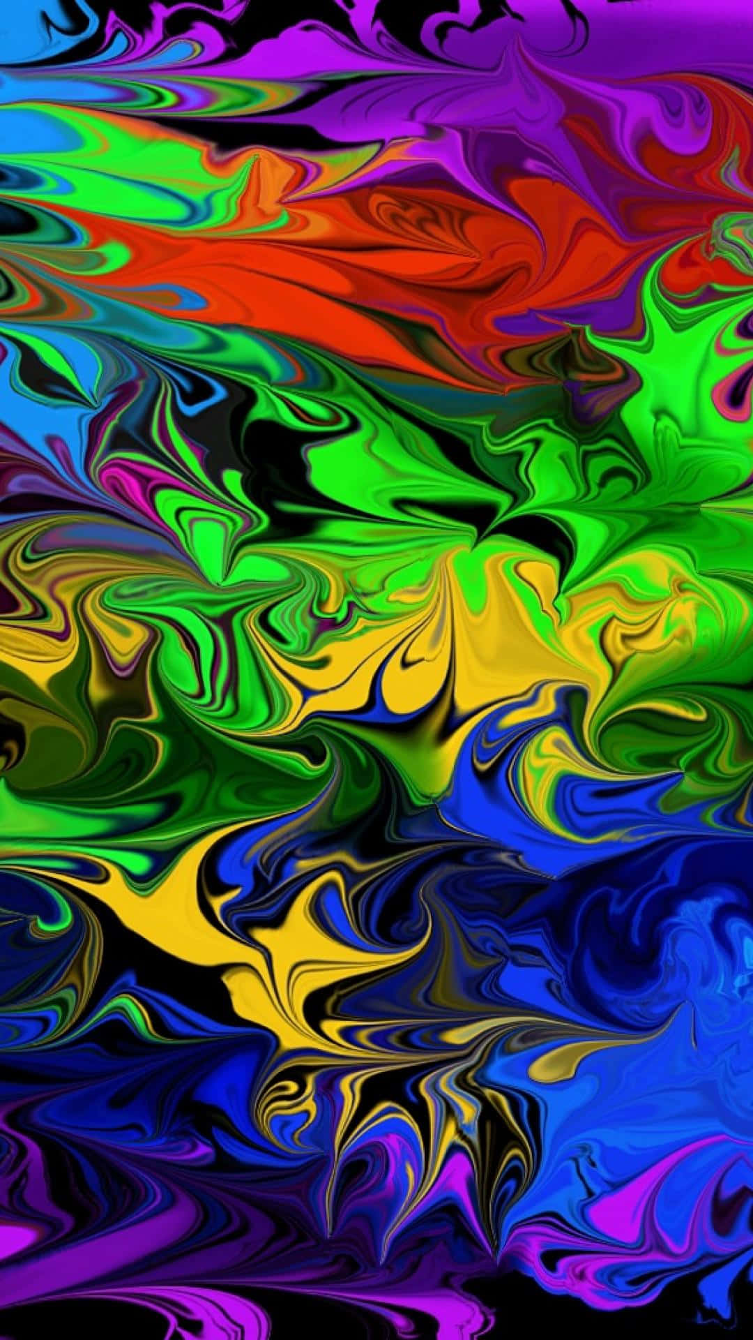 Vibrant Liquid Colorsi Phone Wallpaper Wallpaper