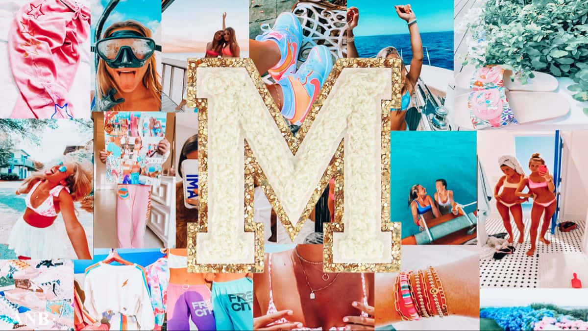 Vibrant M Collage Summer Vibes Wallpaper