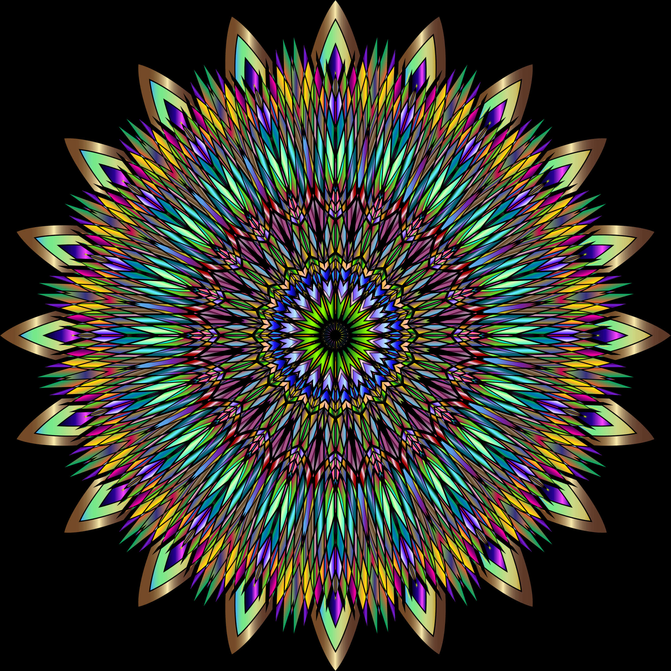 Download Vibrant Mandala Pattern | Wallpapers.com