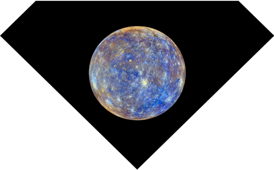 Vibrant Mercury Planet Space View PNG