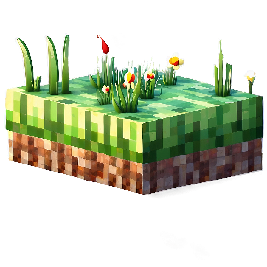 Download Vibrant Minecraft Grass Block Png 68 | Wallpapers.com