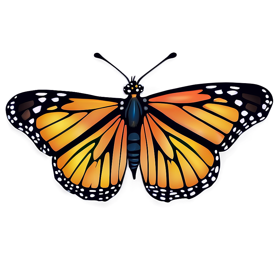 Download Vibrant Monarch Butterfly Png 87 | Wallpapers.com