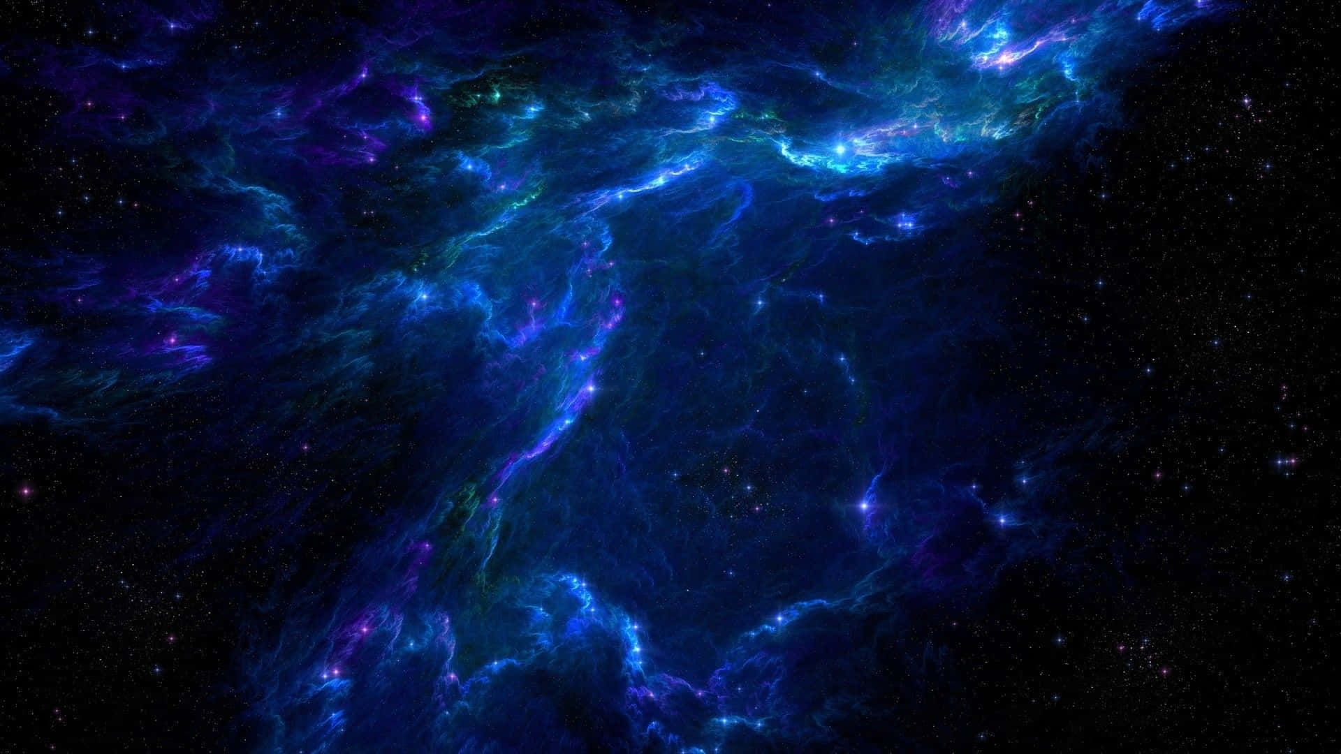 Vibrant Nebula Space Art Wallpaper