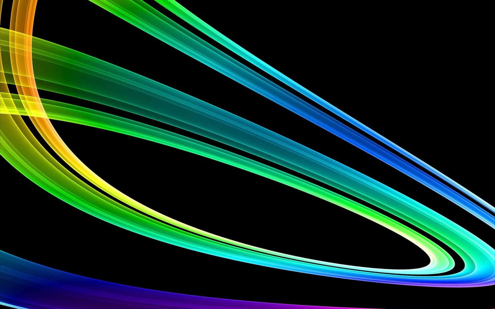 Vibrant Neon Flow Abstract Wallpaper