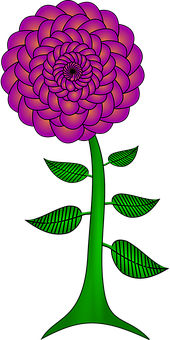 Vibrant Neon Flower Art PNG