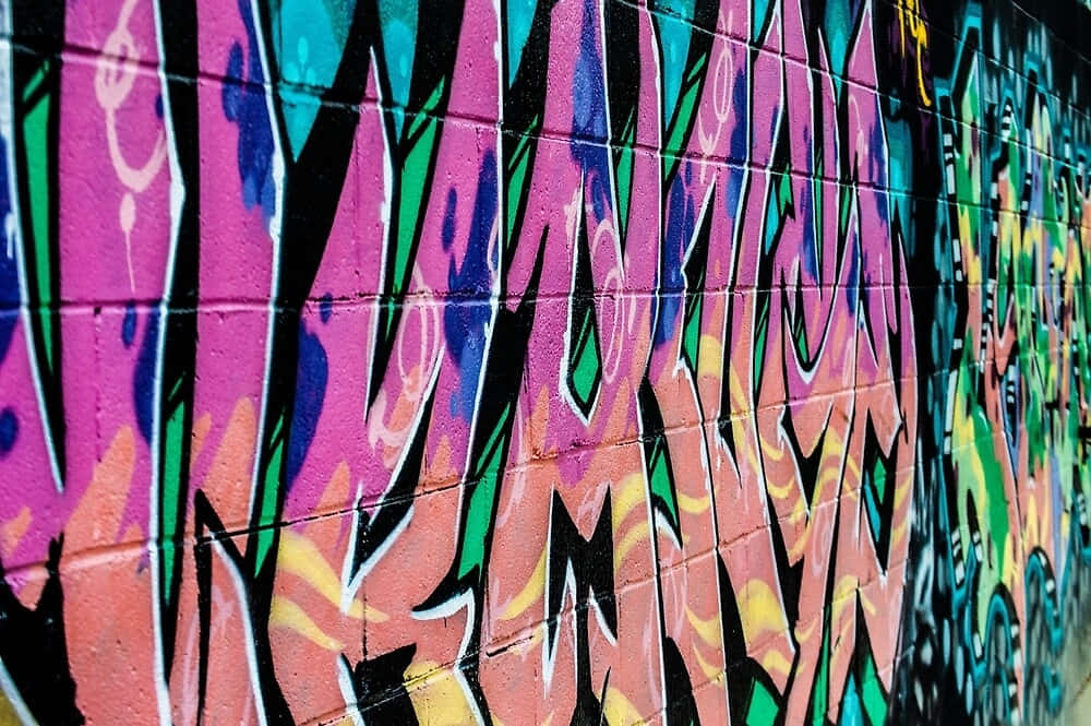 Vibrant Neon Graffiti Art.jpg Wallpaper