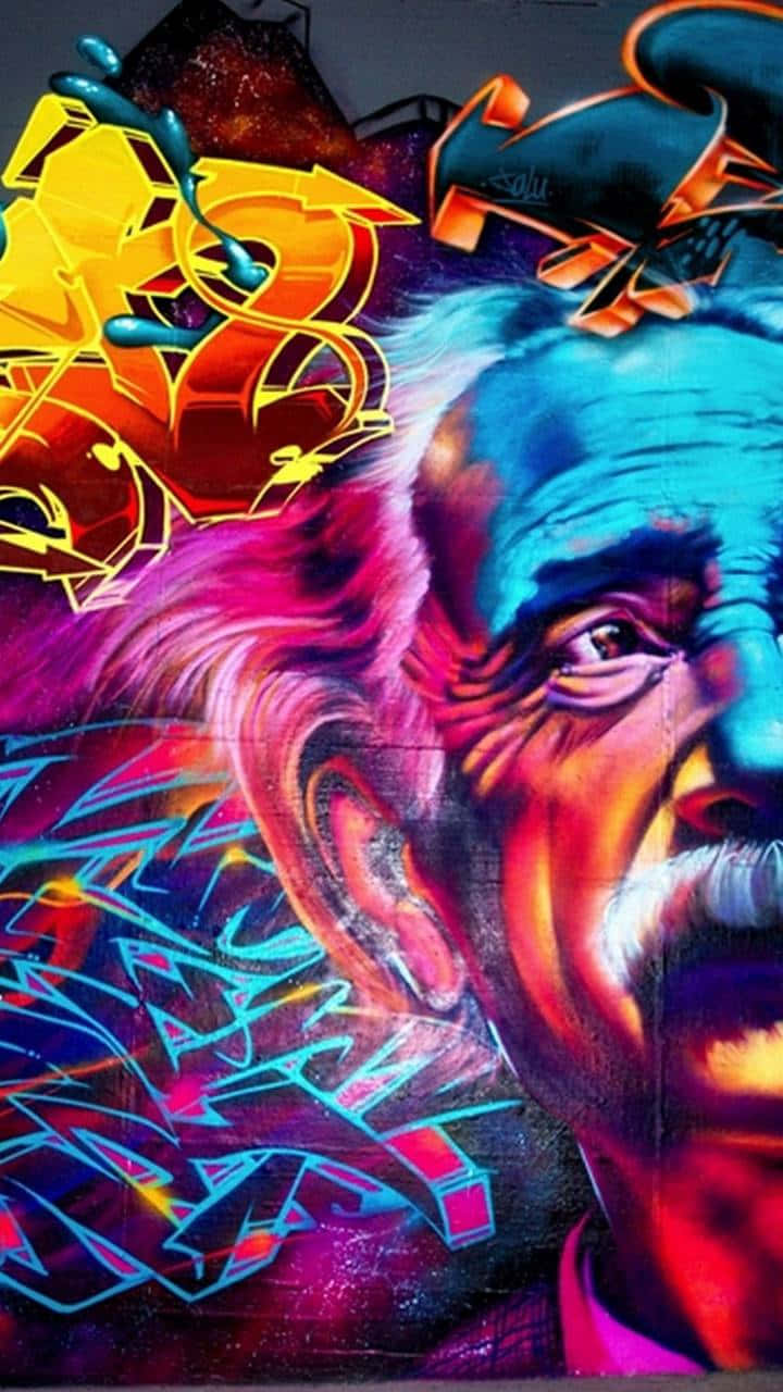 Vibrant Neon Graffiti Art Wallpaper