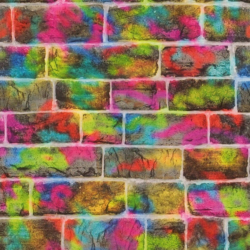 Vibrant Neon Graffiti Wall.jpg Wallpaper