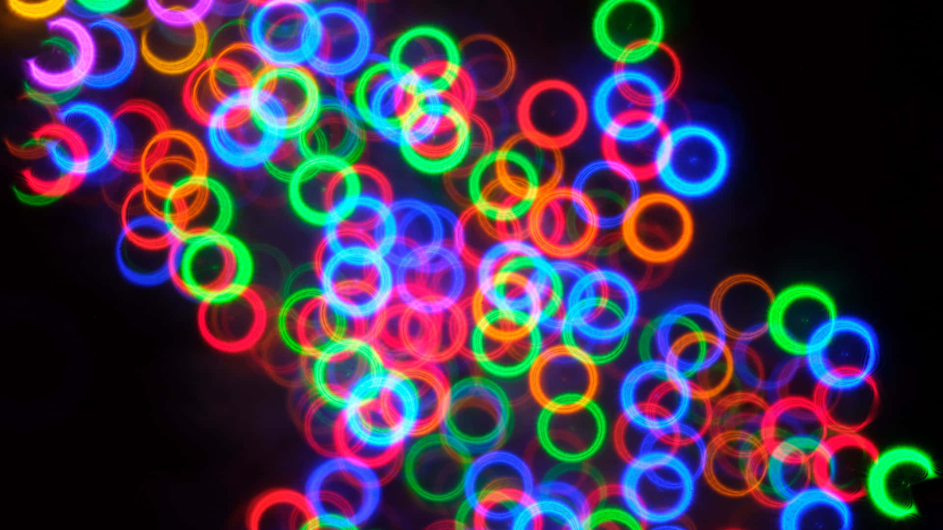 Vibrant Neon Lights Bokeh4 K Wallpaper