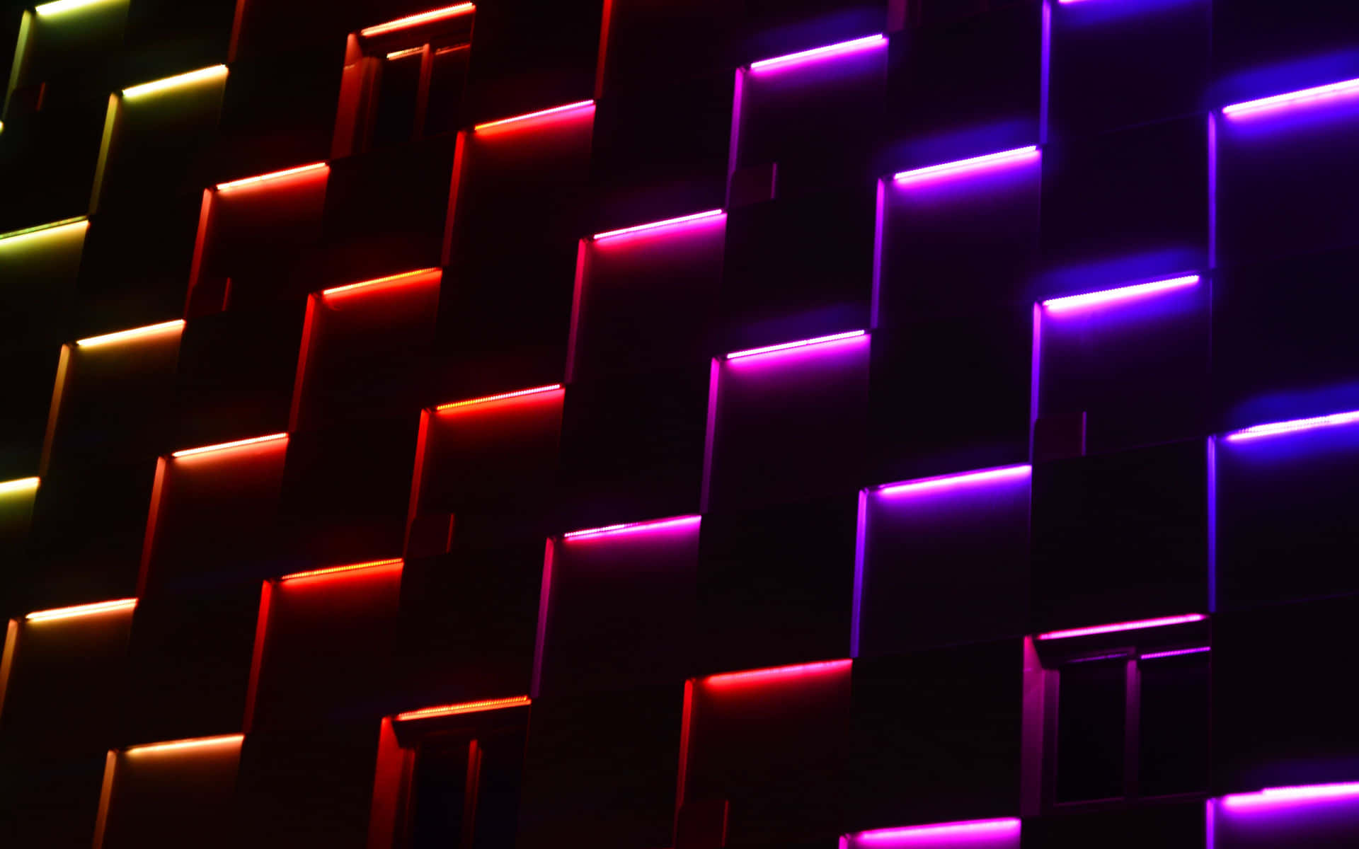 Vibrant Neon Lights Wall4 K Wallpaper