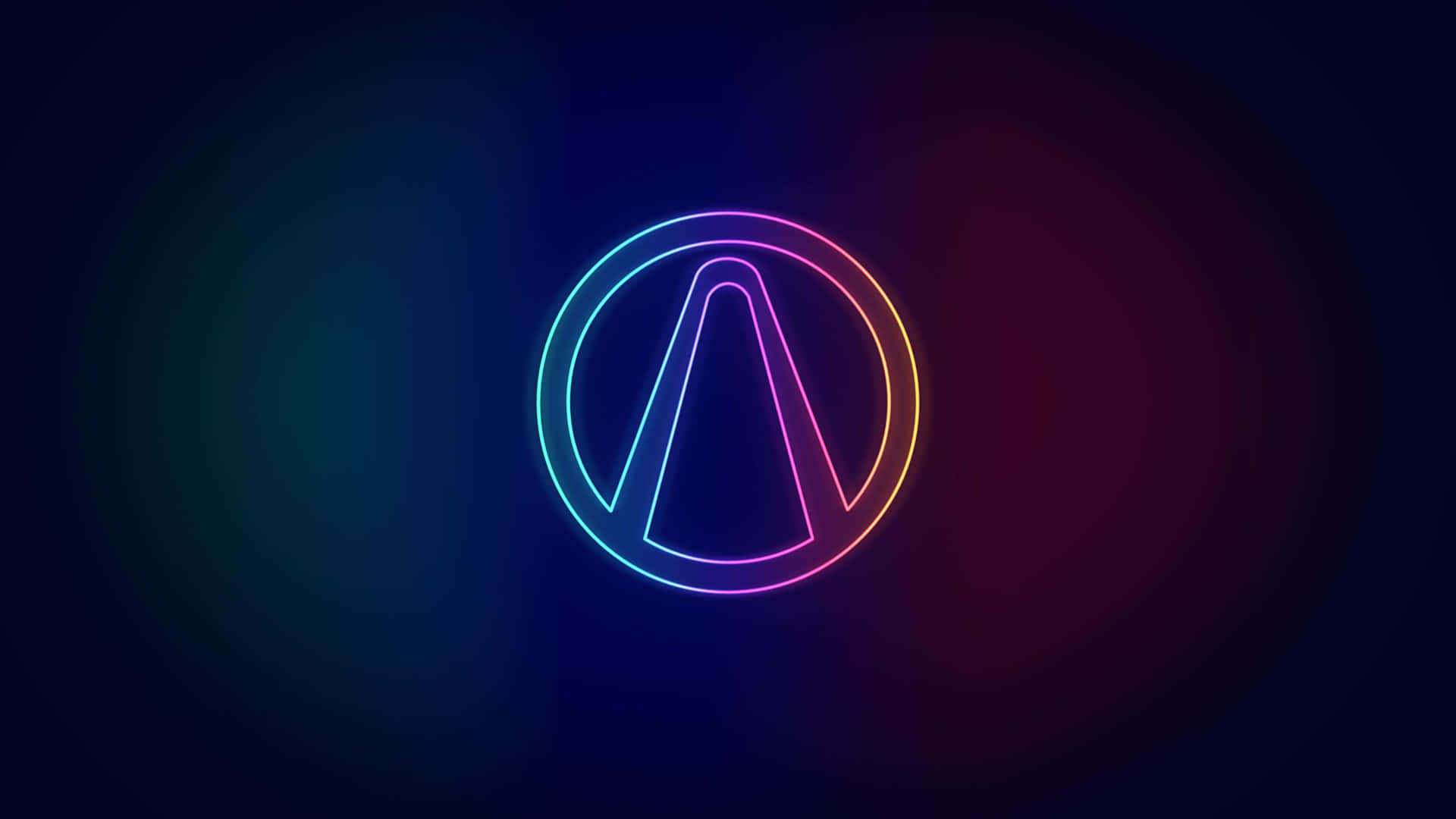 Vibrant Neon Logo Design Wallpaper