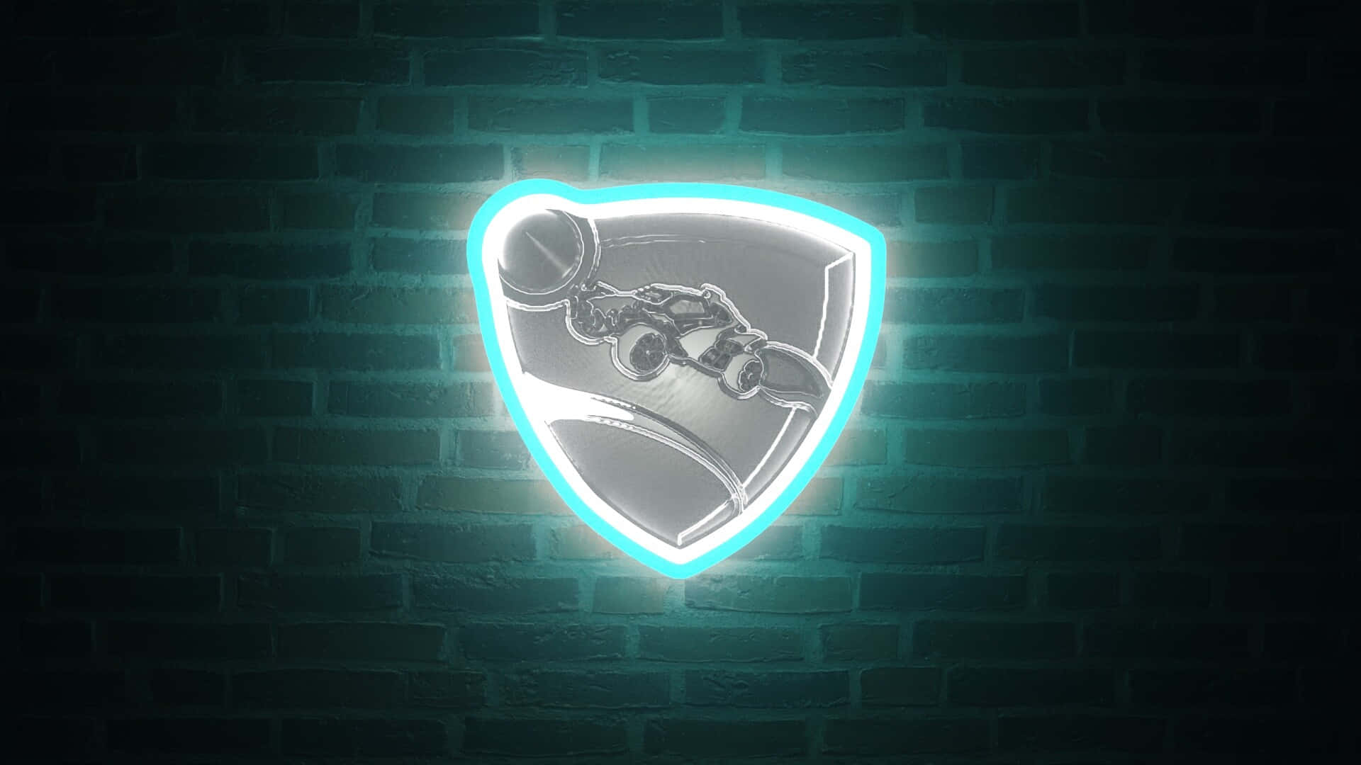 Vibrant Neon Logo In The Night Wallpaper