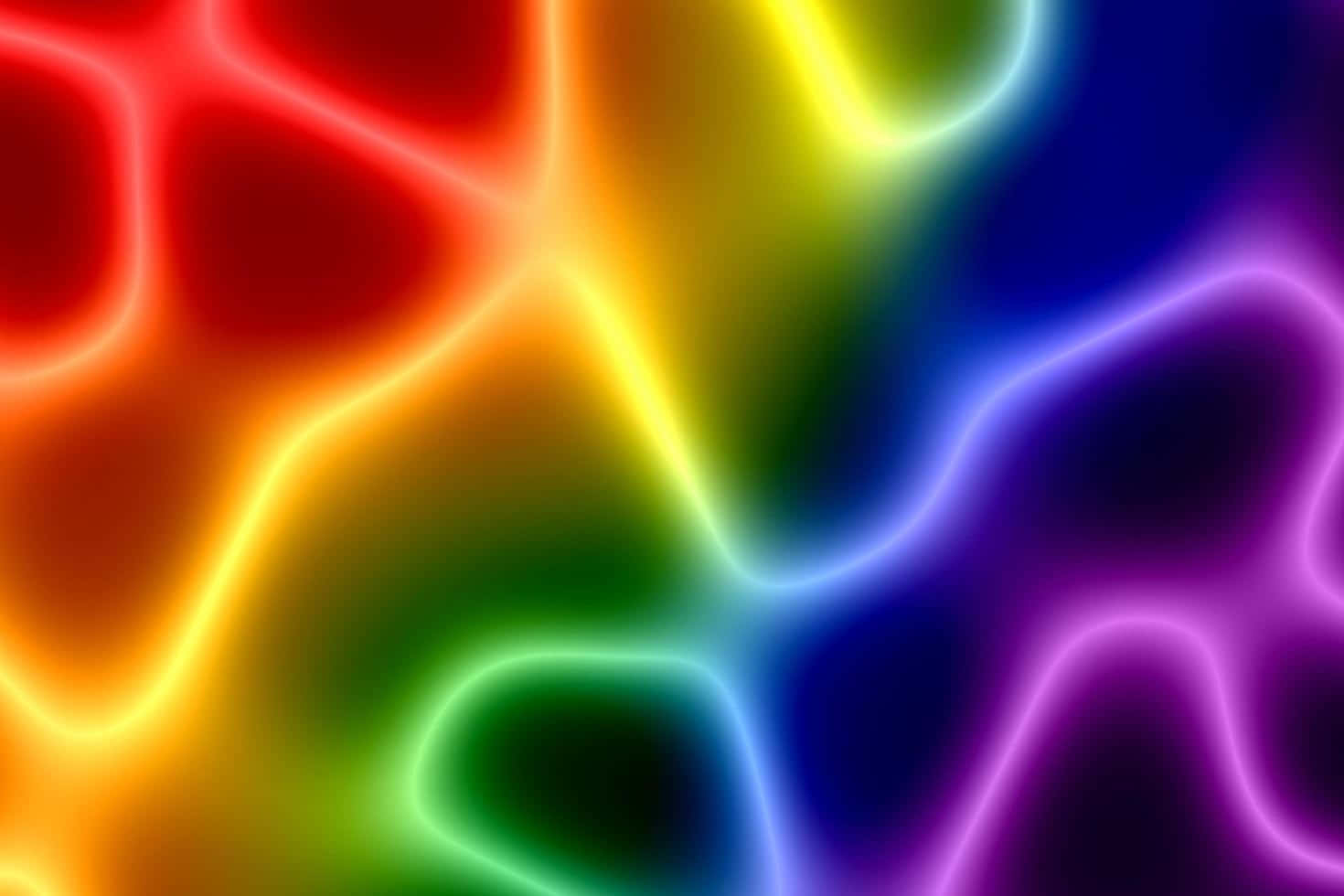 Vibrant Neon Rainbow Waves.jpg Wallpaper