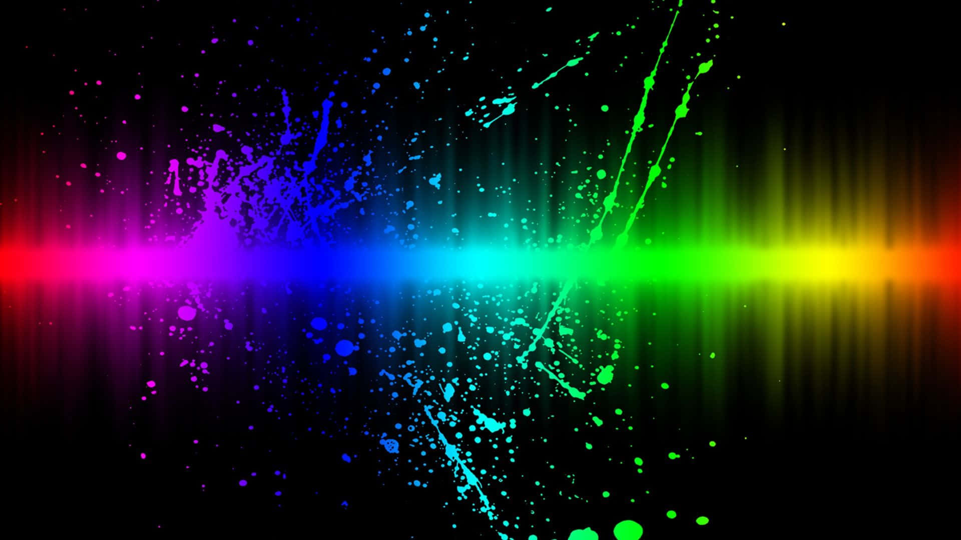 Vibrant Neon Spectrum Explosion Wallpaper