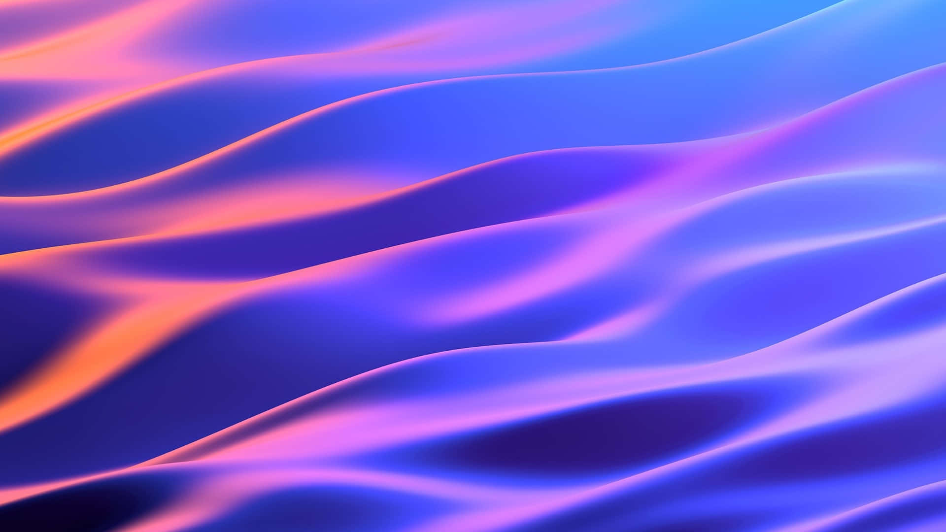 Vibrant Neon Waves Background Wallpaper
