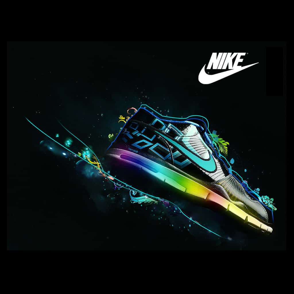 Vibrant Nike Sneaker Art Wallpaper