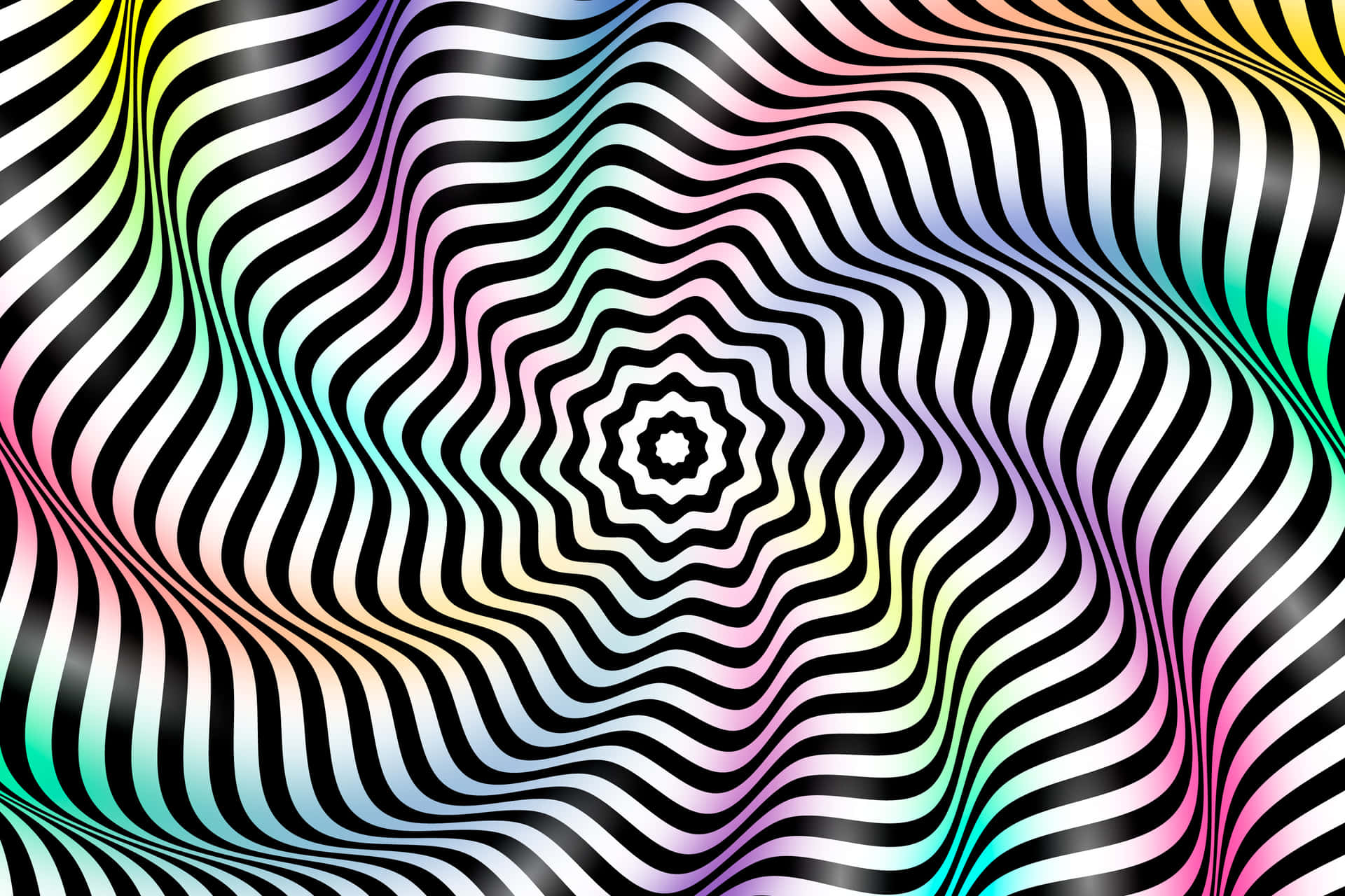 Vibrant_ Optical_ Wave_ Illusion Wallpaper