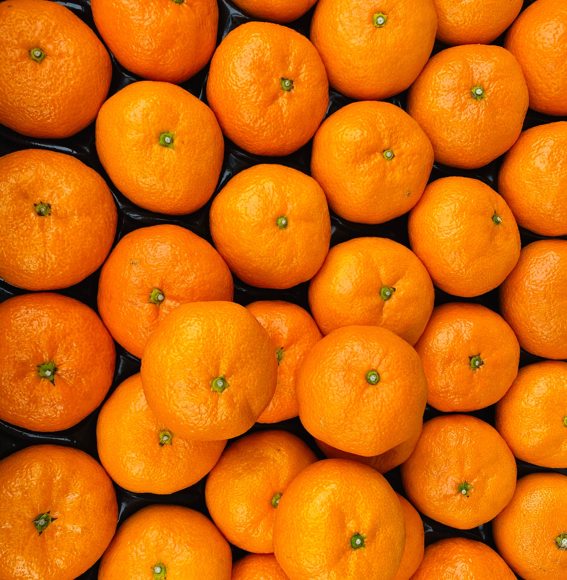 Vibrant Orange Satsuma Mandarins Wallpaper
