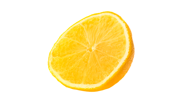 Vibrant Orange Slice Black Background PNG