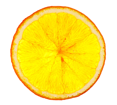Vibrant Orange Slice Closeup PNG