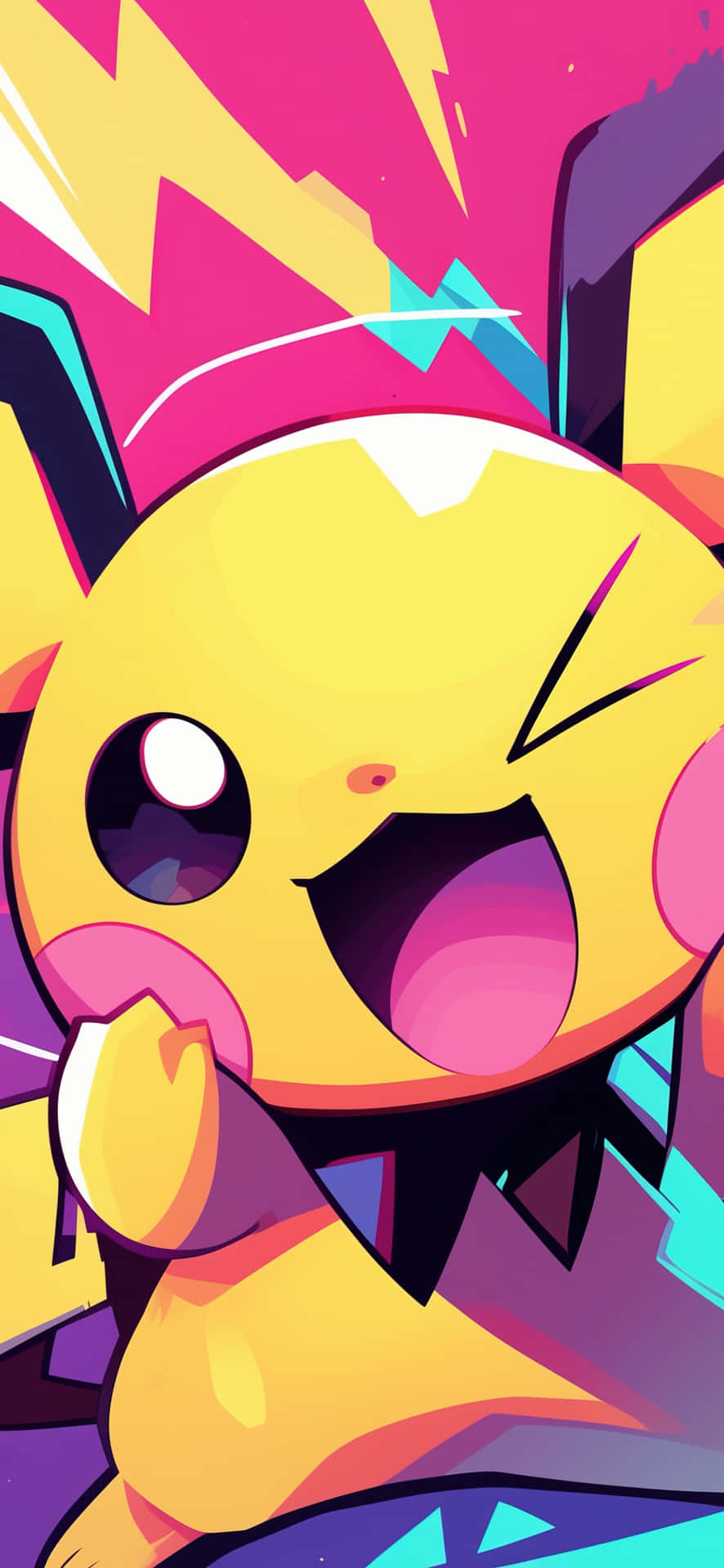 Vibrant Pikachu Artwork Wallpaper