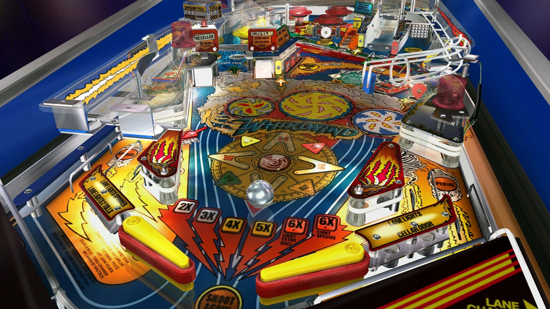 Vibrant Pinball Game In Action Wallpaper