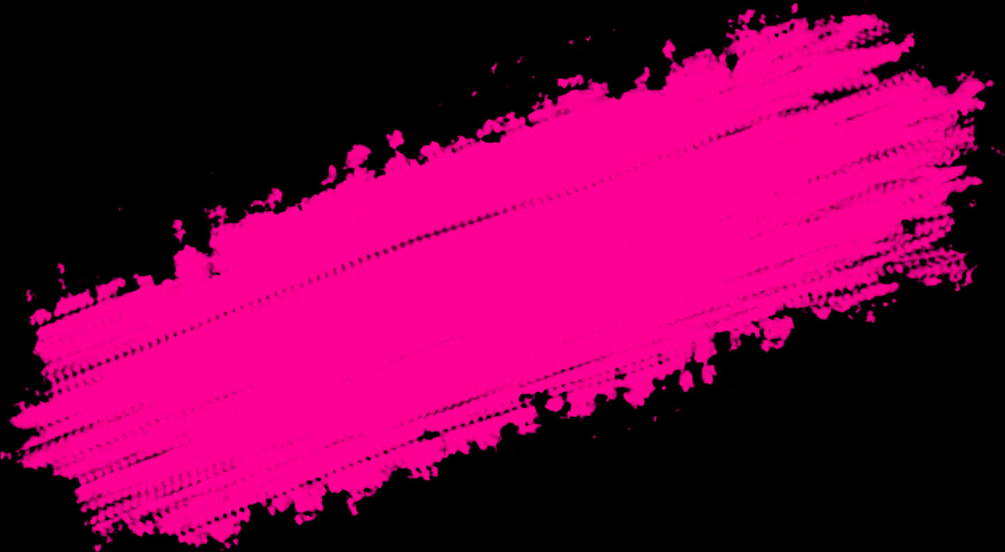 Vibrant_ Pink_ Brush_ Stroke_on_ Black_ Background PNG