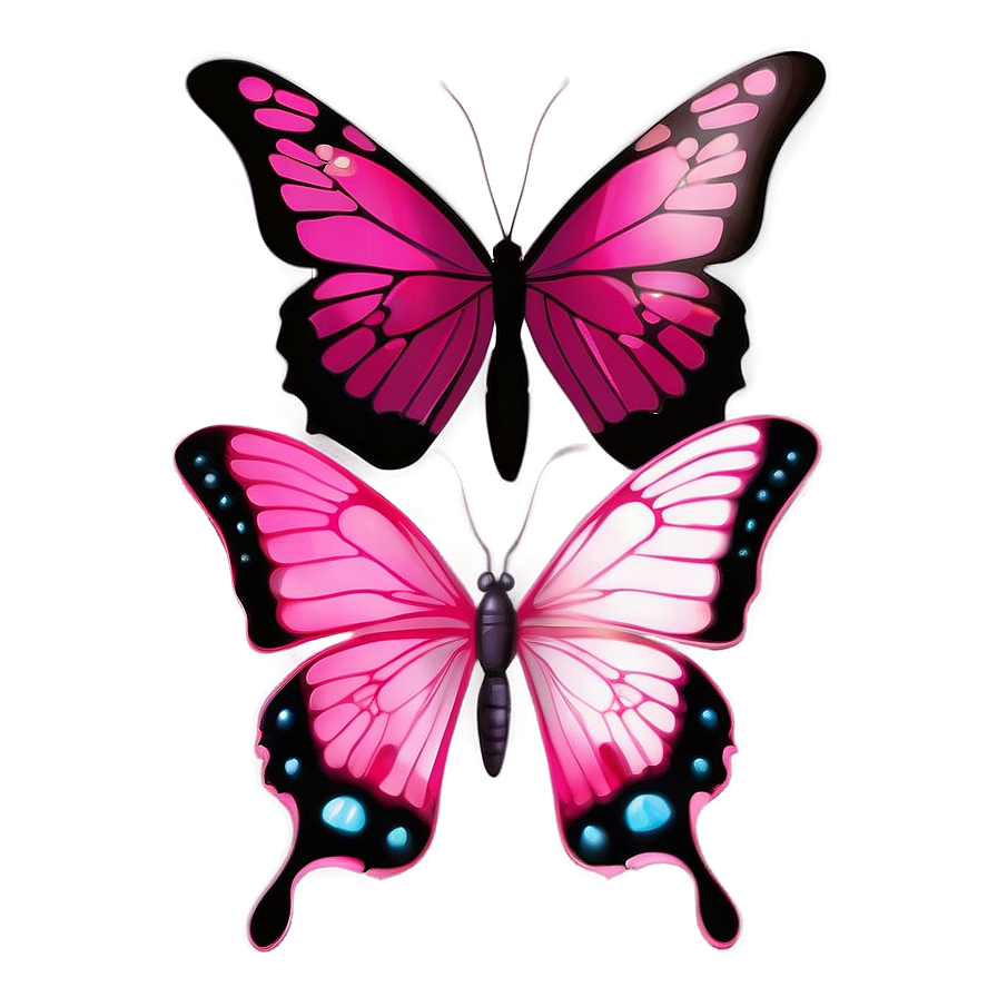 Download Vibrant Pink Butterfly Illustration Png Jxj | Wallpapers.com