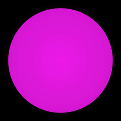 Vibrant Pink Circleon Black Background PNG
