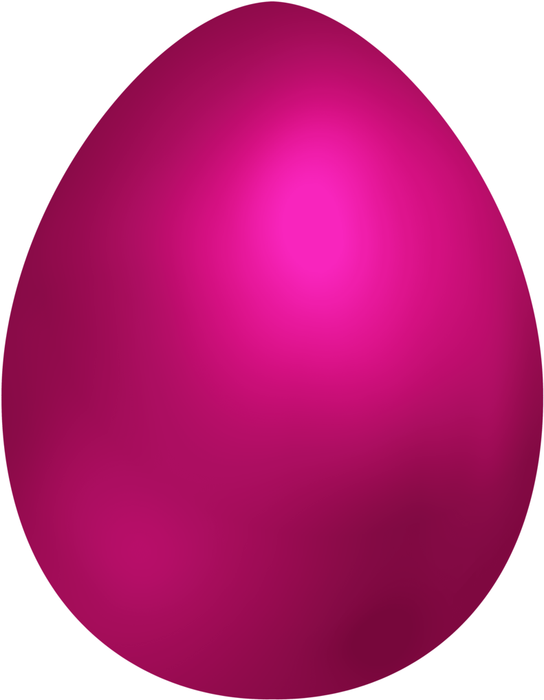 Vibrant Pink Egg Shaped Gradient PNG