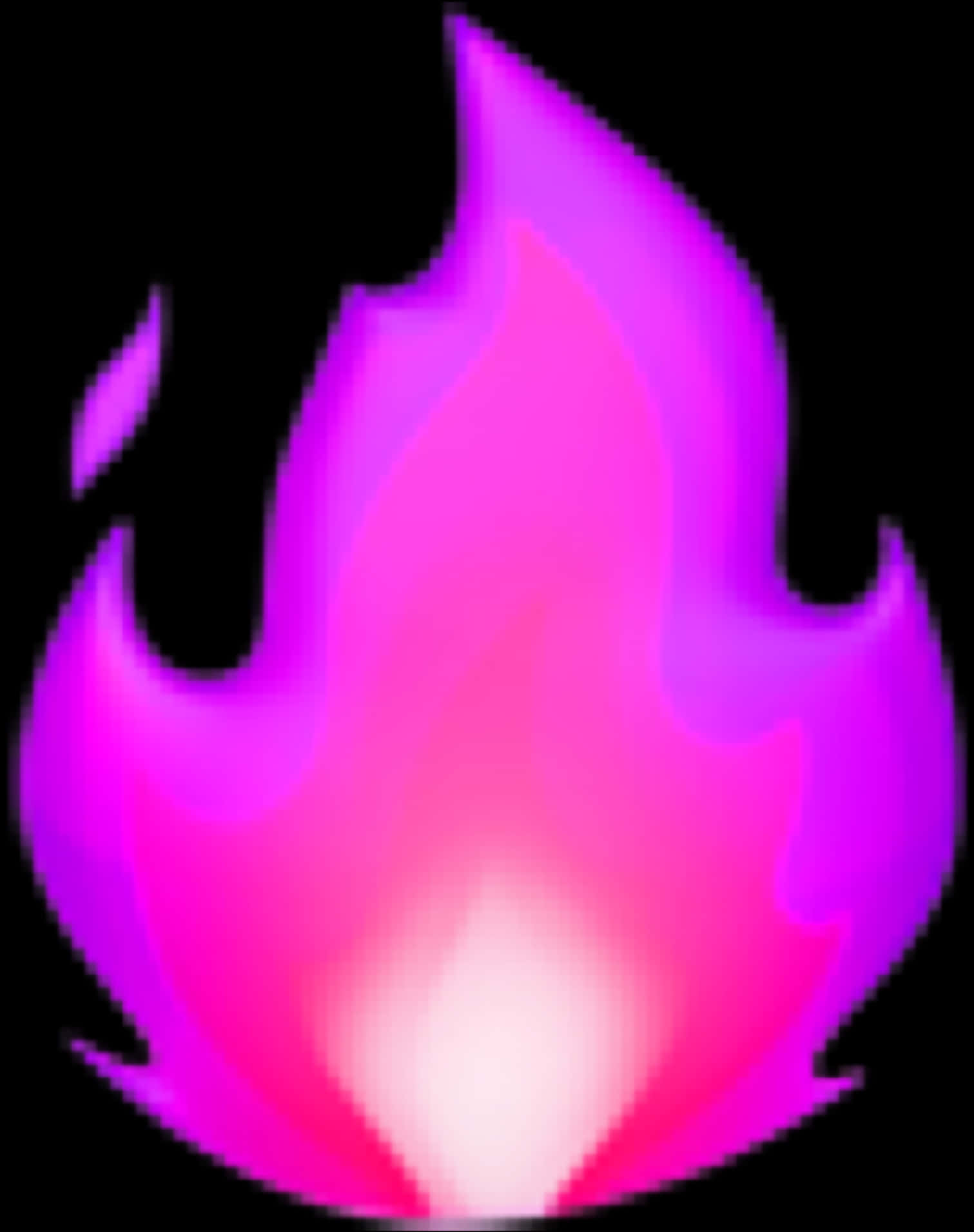 Vibrant Pink Flame Emoji PNG