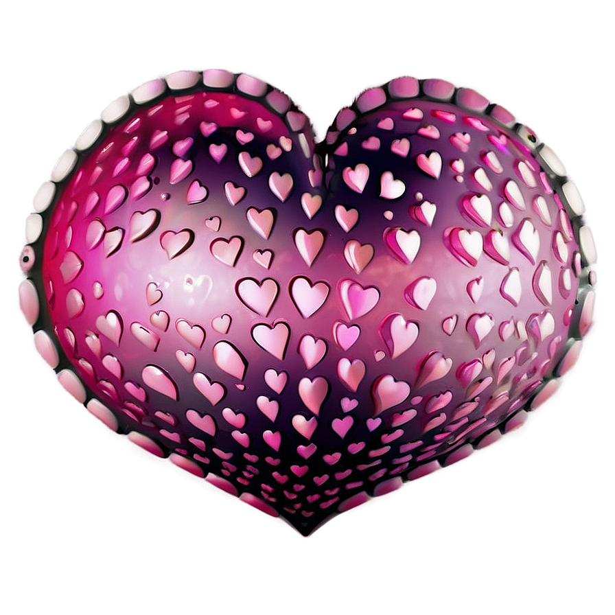 Vibrant Pink Heart Design Png 79 PNG