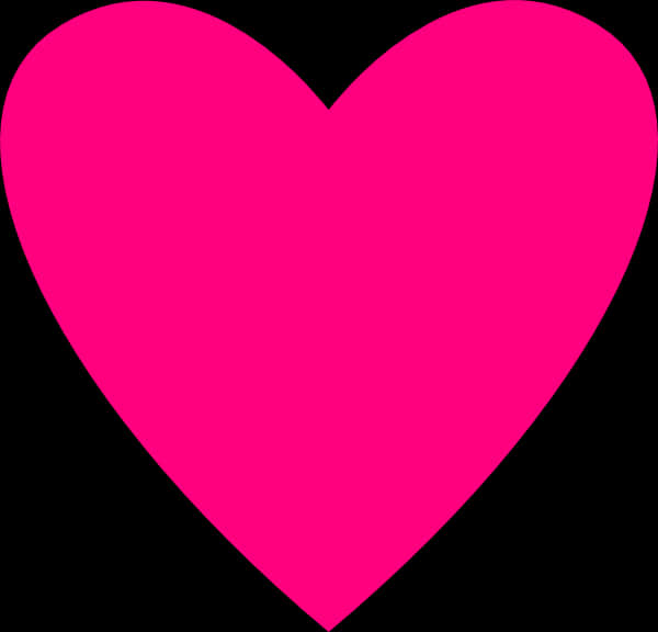 Vibrant Pink Heart Graphic PNG