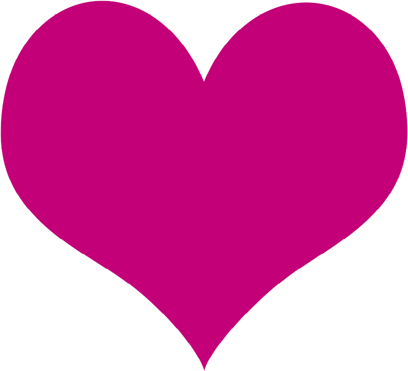 Vibrant Pink Heart Icon PNG