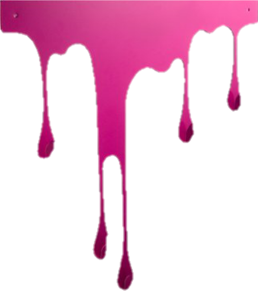 Vibrant Pink Paint Drip PNG