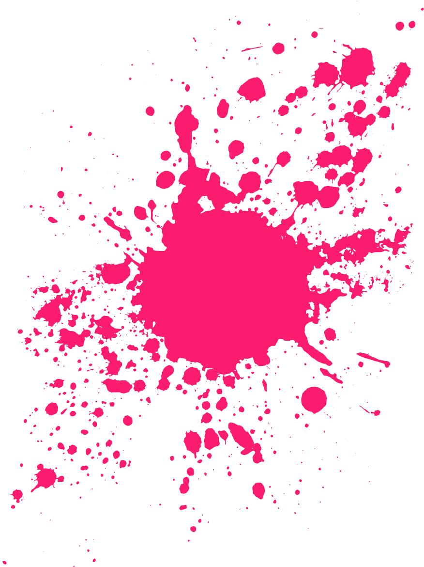 Vibrant Pink Paint Splashon Gray PNG
