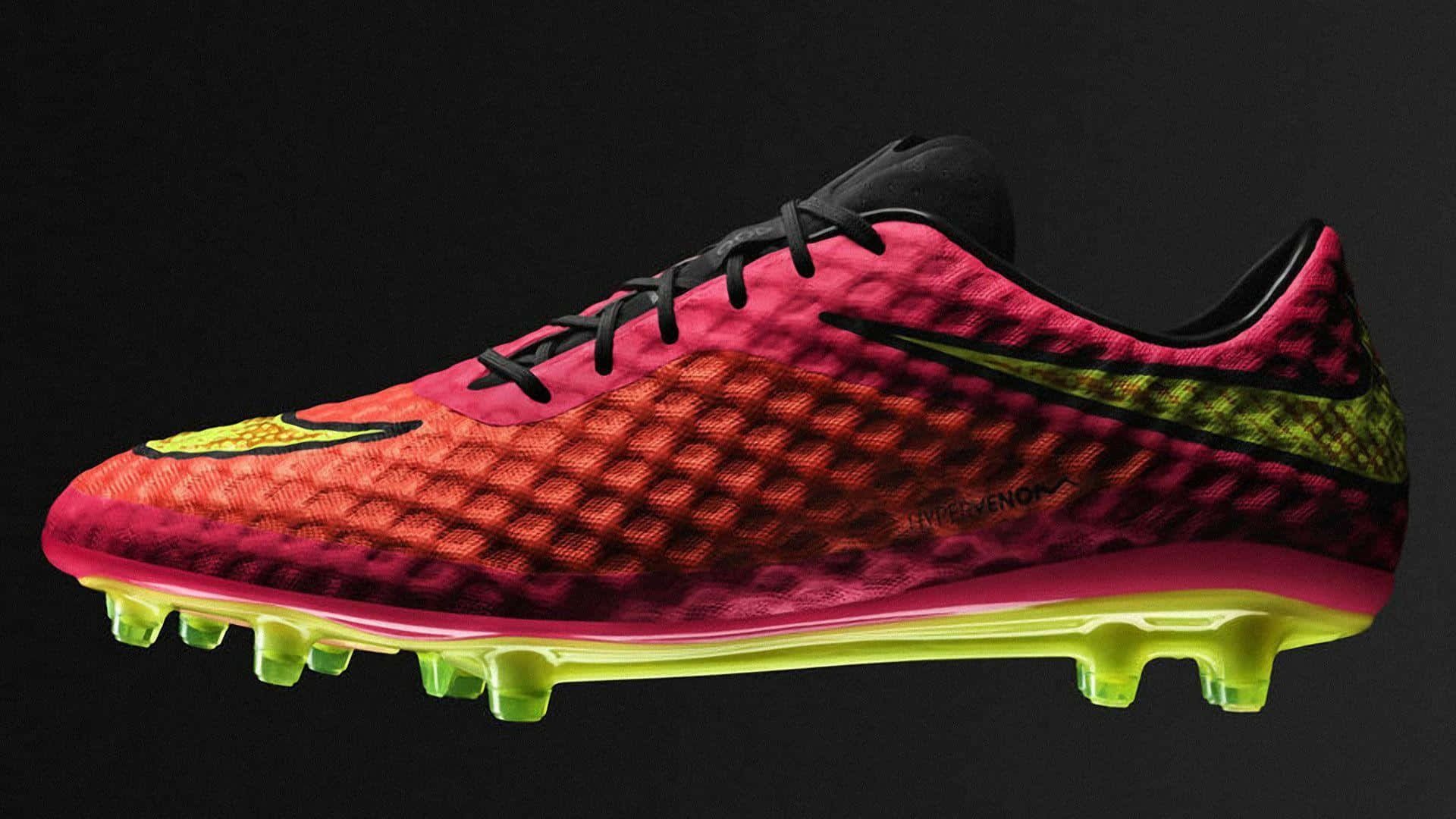Vibrant Pink Soccer Cleat Wallpaper