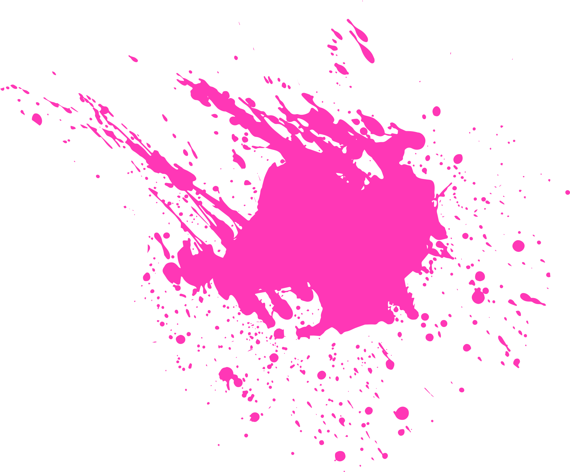 Vibrant Pink Splatter Texture PNG